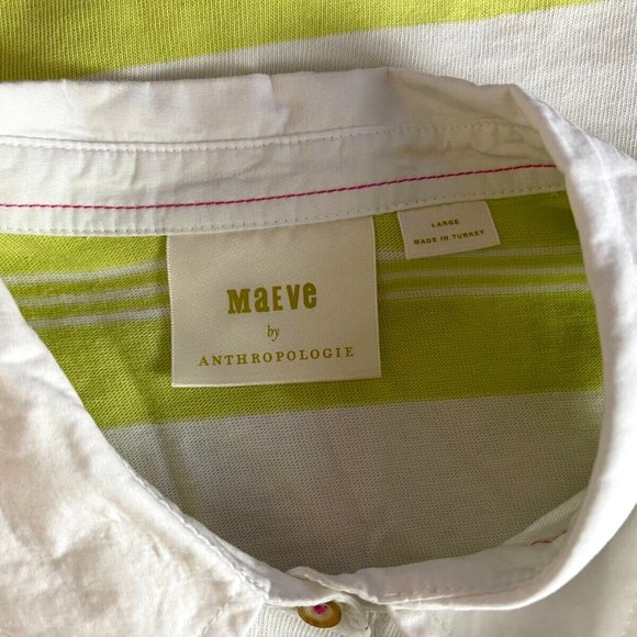 Anthropologie Maeve Maeve‎ Rigby Polo Tank Women L Collared Sleeveless Shirt - Picture 6 of 12